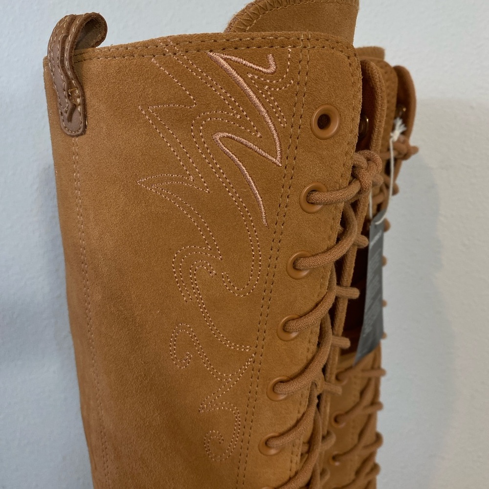 Converse Chuck 70 De Luxe Heel XX High Platform Suede Cowboy - Women’s Size 7.5 - Picture 4 of 16